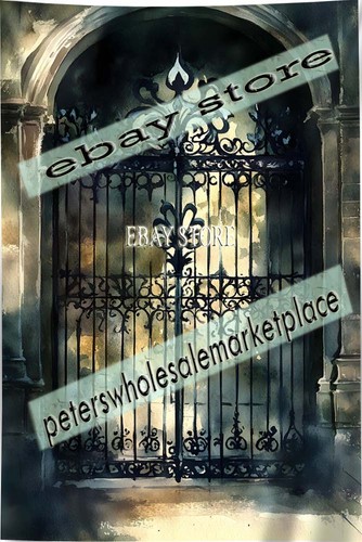 Gothic iron doorway - gothic, wall