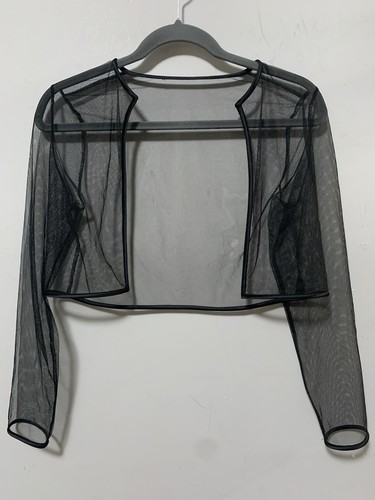 Whimsigoth black sheer women - black,