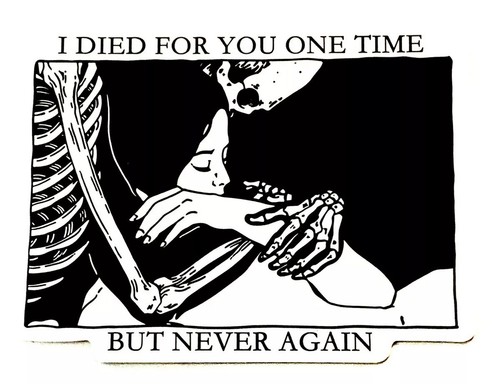 Goth sticker decal - sticker,