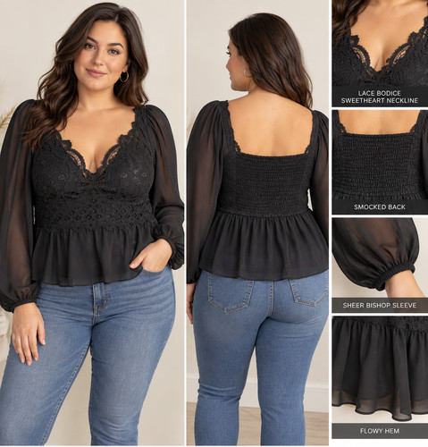 Rue women romantic lace top - rue,