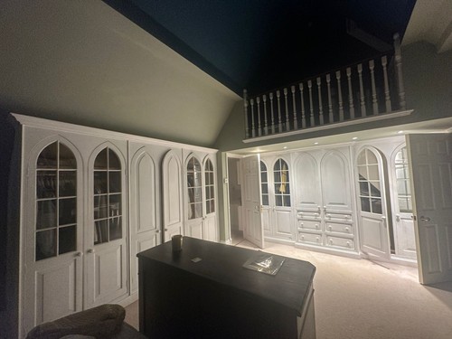 Gothic solid oak painted - oak,