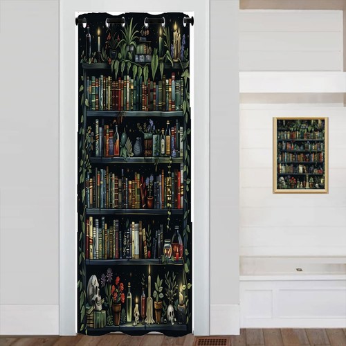 Bookshelf doorway curtain - doorway,