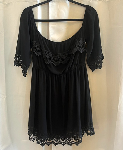 Umgee dress medium black - dress, lace