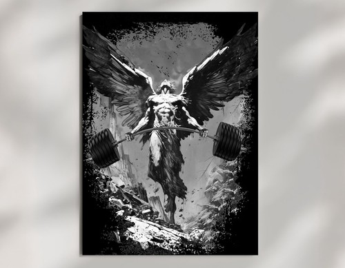 Fallen angel gym poster - fallen,