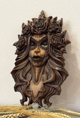 Santa muerte wooden wall - muerte,