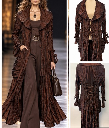 Rare women statement coat silk - statement,