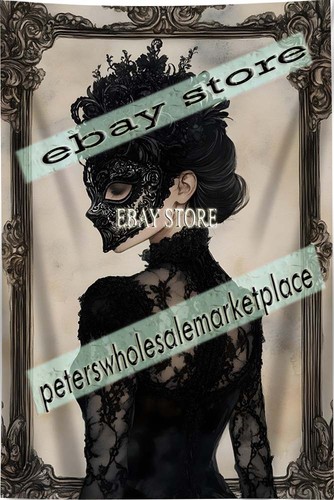 Dark victorian lace cloth - lace,
