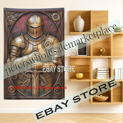 Armored knight tapestry - armored,