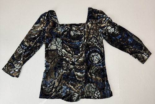 Vintage velvet burnout ruched - velvet,